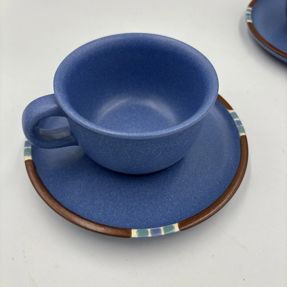 Mesa Sky Blue Cup and Saucer Sets 2 Pieces‎ Set Japan